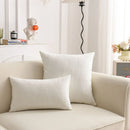 Axyaa Linen Pillow Cover in Green, Grey, White, Cream & Mustard - 12x20", 18x18", 25x25"