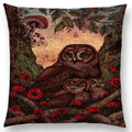 Axyaa Three Eyes Raven Steampunk Hummingbird Sofa Pillow Case Owl Cushion Cover