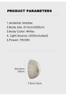Axyaa Dolomite Marble Wall Lamp - Nordic Design LED Lighting for Living Room & Bedroom