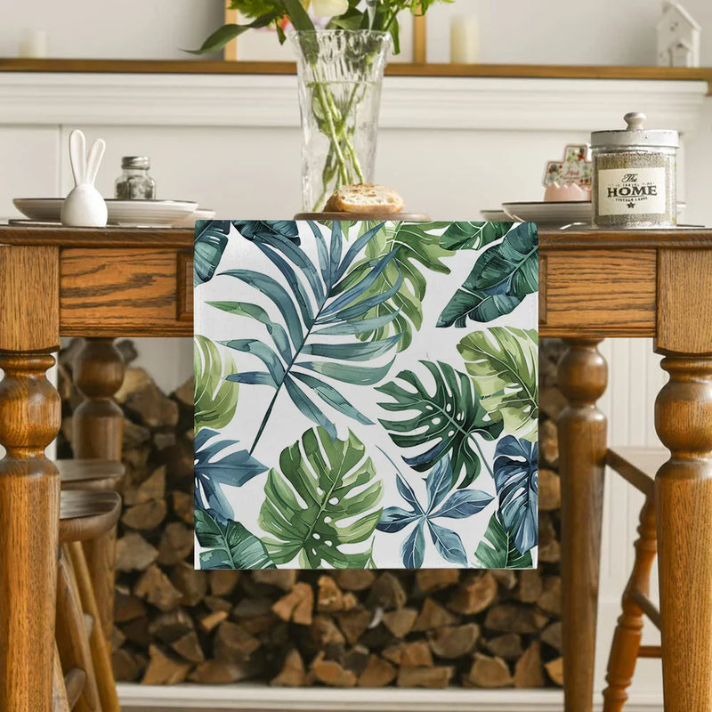 Axyaa Tropical Turtle Bamboo Table Runner