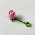 Axyaa Silicone Rose Straw Caps for Stanley Tumbler 40oz - Kawaii Flower Topper