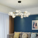 Axyaa Magic Bean LED Glass Chandelier for Romantic Lighting in Living Room or Bedroom