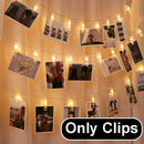 Axyaa LED Photo Clips String Lights - Bedroom & Party Decoration