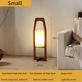 Axyaa Japanese Wooden Art Floor Lamp Retro Living Room Tea Room Hotel Lighting