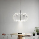 Round LED Chandelier Light by Axyaa - Luxury Acrylic Bedroom Pendant Fixture