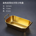 Axyaa Stainless Steel Food Tray Korean Snack Plate Breadbasket Organizer