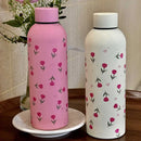 Axyaa Cute Tulip Insulated Thermos Bottle 304 Stainless Steel Water Cup