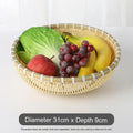 Axyaa Handmade Pastoral Fruit Snack Basket: Durable Storage with Exquisite Drainage