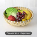 Axyaa Handmade Pastoral Fruit Snack Basket: Durable Storage with Exquisite Drainage