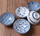 Axya Ceramic Rice Noodle Soup Dessert Bowl Korean Ice Retro Tableware Bowl