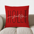 Axyaa Snowman Wreath Christmas Decor Pillow Cover