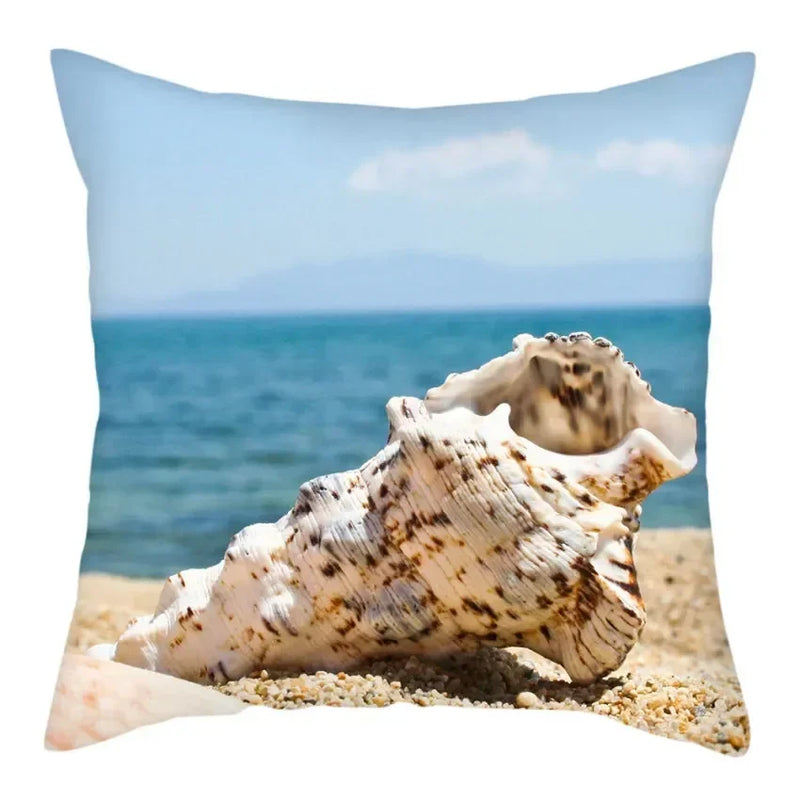 Natural Coastal Starfish Ocean Print Pillow Cover for Axyaa Home Décor