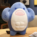 Axyaa Muscle Shark Doll Pillow: Fun Birthday Gift for Guys and Students