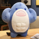 Axyaa Muscle Shark Doll Pillow: Fun Birthday Gift for Guys and Students