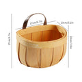 Axyaa Woven Wall Hanging Basket Organizer for Kitchen Tableware and Fruit Storage