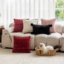 Luxurious Chenier Pillow Cover Set by Axyaa: Cozy Sofa Cushions & Bed Headboard Cases
