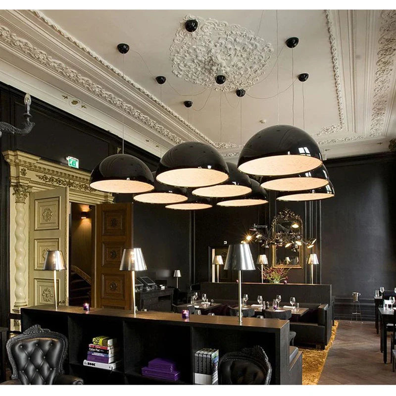 Axyaa Modern Resin Pendant Lamp, Designer LED Hanging Light for Dining Table, Bedroom, Living Room