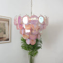 Axyaa Multicolour Murano Glass Disc Chandelier - French Atmosphere Pendant Light