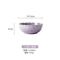 Axyaa Purple Lace Relief Ceramic Tableware Set