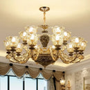Axyaa Luxury Crystals Ceiling Chandelier for Elegant Interior Decor