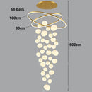 Axyaa Modern LED Staircase Chandeliers for Living Room - Indoor Hanging Light