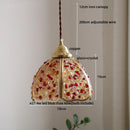 Axyaa Crystal Pendant Light: Luxury LED Copper Ceiling Lamp for Home Decor & Lighting
