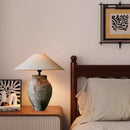Axyaa Retro Ceramic Floor Lamp Jar Design LED Light Living Room Decor