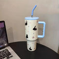 Axyaa Kawaii Cat Stainless Steel Tumbler | Vacuum Insulated Large Car Thermos Mug