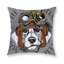 Axyaa Cartoon Dog Cushion Cover - Decorative Pillowcase for Home and Car - 45*45cm