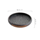 Axyaa Ceramic Round Tableware Set for Pasta, Steak, Salad, and Desserts