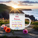Axyaa Teacher Printed Enamel Mug - Creative Coffee Cup Gift