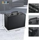 Axyaa Barber Briefcase with Sliding Tray for Clippers & Scissors: Professional Hair Tools Case