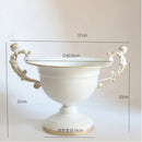 Axyaa French White Wrought Iron Flower Vase for Wedding Banquets & Events