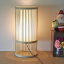 Axyaa Bamboo Woven European Style Small Table Lamp for Bedroom Bedside