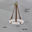 Axyaa Circular Marble Lamp: Modern Designer Art Light for Living & Dining Room