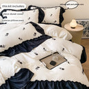 Axyaa Rose Embroidered Princess Duvet Set - 3pcs (1*Duvet + 2*Pillowcase)