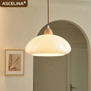Axyaa Nordic Pumpkin Glass Pendant Light for Home Decor Lighting