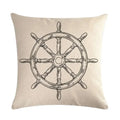 Axyaa Nautical Series Pillowcase for Home Sofa Living Room Decor