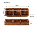 Axyaa Handwoven Bread Storage Basket: Outdoor Picnic Basket with Double Handles
