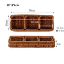Axyaa Handwoven Bread Storage Basket: Outdoor Picnic Basket with Double Handles