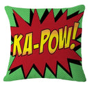 Axyaa Pop Art Cartoon Cushion Cover 45X45CM - Living Room Sofa Chair Decor