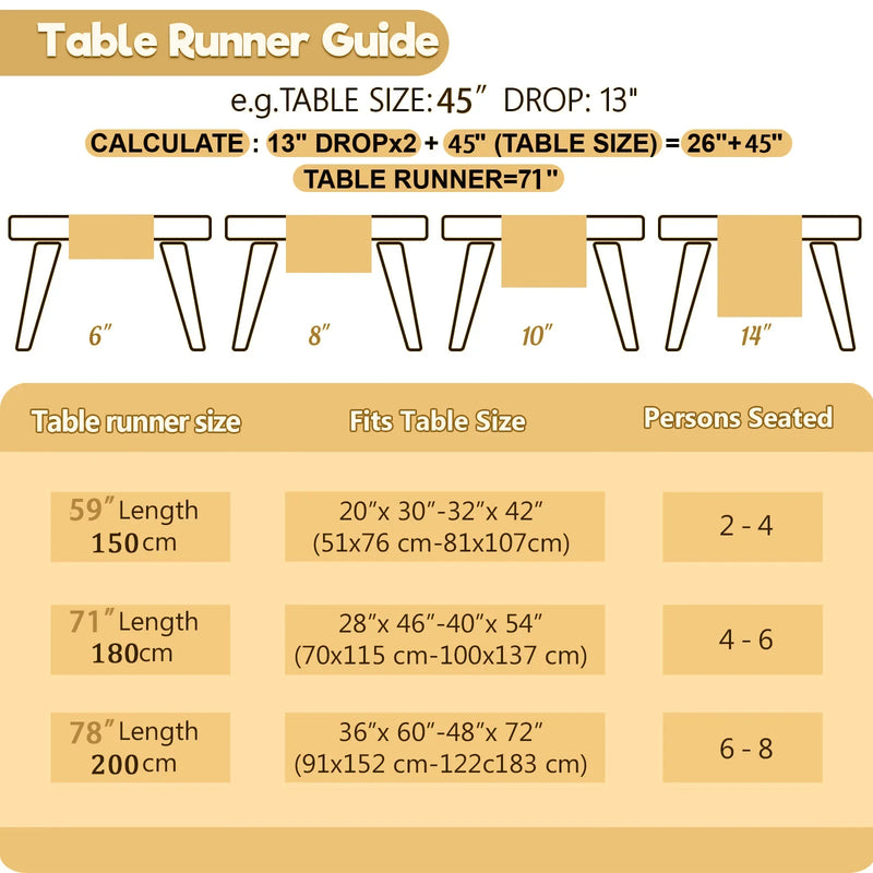 Autumn Maple Table Runner for Dining & Kitchen Decor by Axyaa