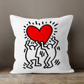 Axyaa Plush Velvet Pillowcase Decorative Cushion Cover in Popular Graffiti Art