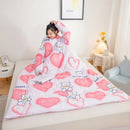 Axyaa Cozy Sleeved Quilted Pillow Blanket: Fashionable & Comfortable Dual-Purpose Bedding