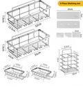 Axyaa Stainless Steel Triangle Double Layer Shelf - Space Saving Bathroom Kitchen Corner Storage