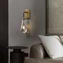 Axyaa Large Water Droplets Glass LED Chandelier for Modern Living Spaces