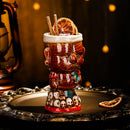 Axyaa Tiki Zombie Cocktail Glass, Creative Ceramic Bar Cup, Large Beer Mug, Skeleton Design