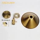 Axyaa Vintage Golden E27 Pendant Lamp with Plug for Living Room