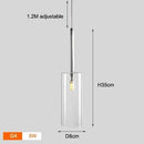 Axyaa Glass Chandelier LED Pendant Light for Modern Restaurant Bar Decor