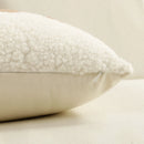 Axyaa Boho Embroidered Plush Faux Wool Pillow Covers Luxe Decor Cushion Cover